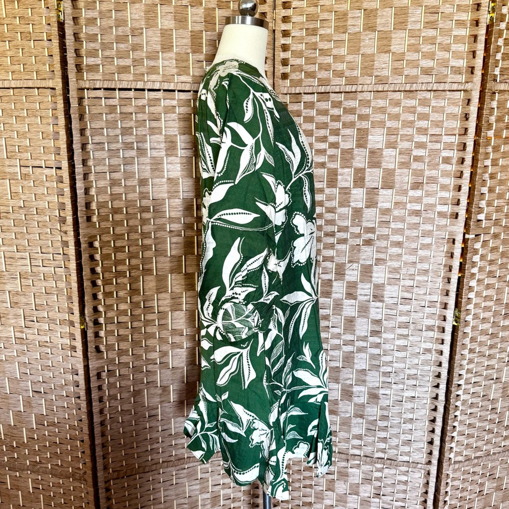 NWT London Times green & cream shift dress M - Picture 6 of 15